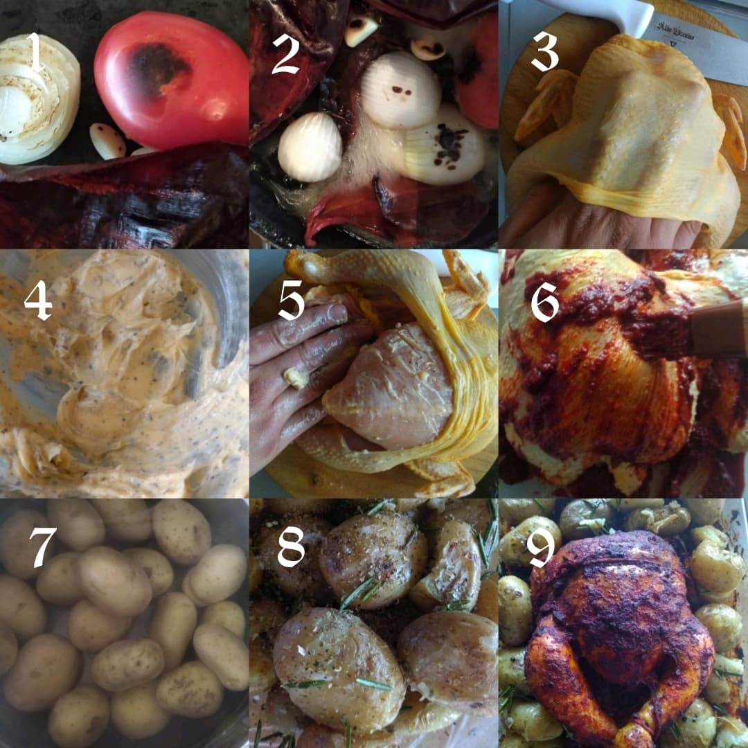 Pollo Adobado Al Horno