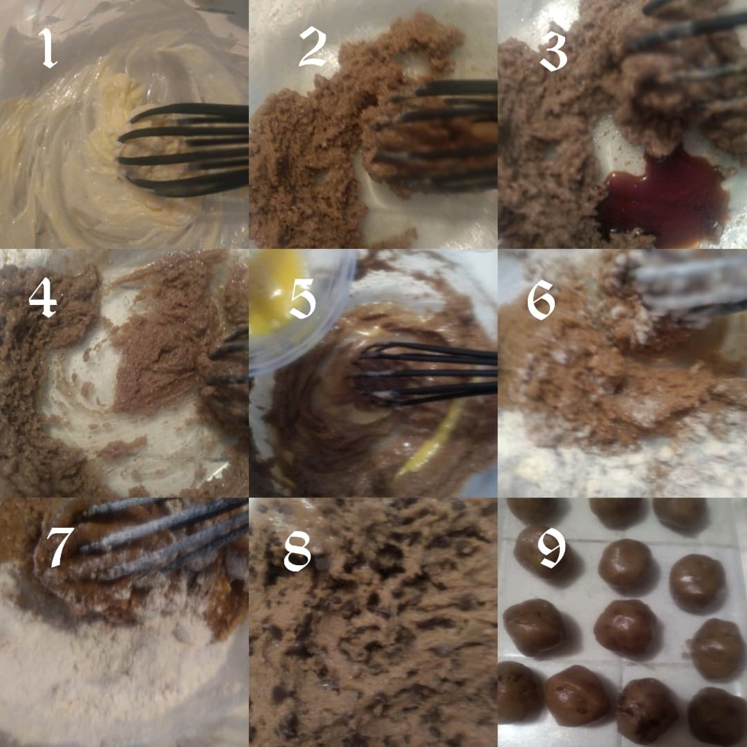 paso a paso Chocolate Chip Cookies o Galletas Chocochips